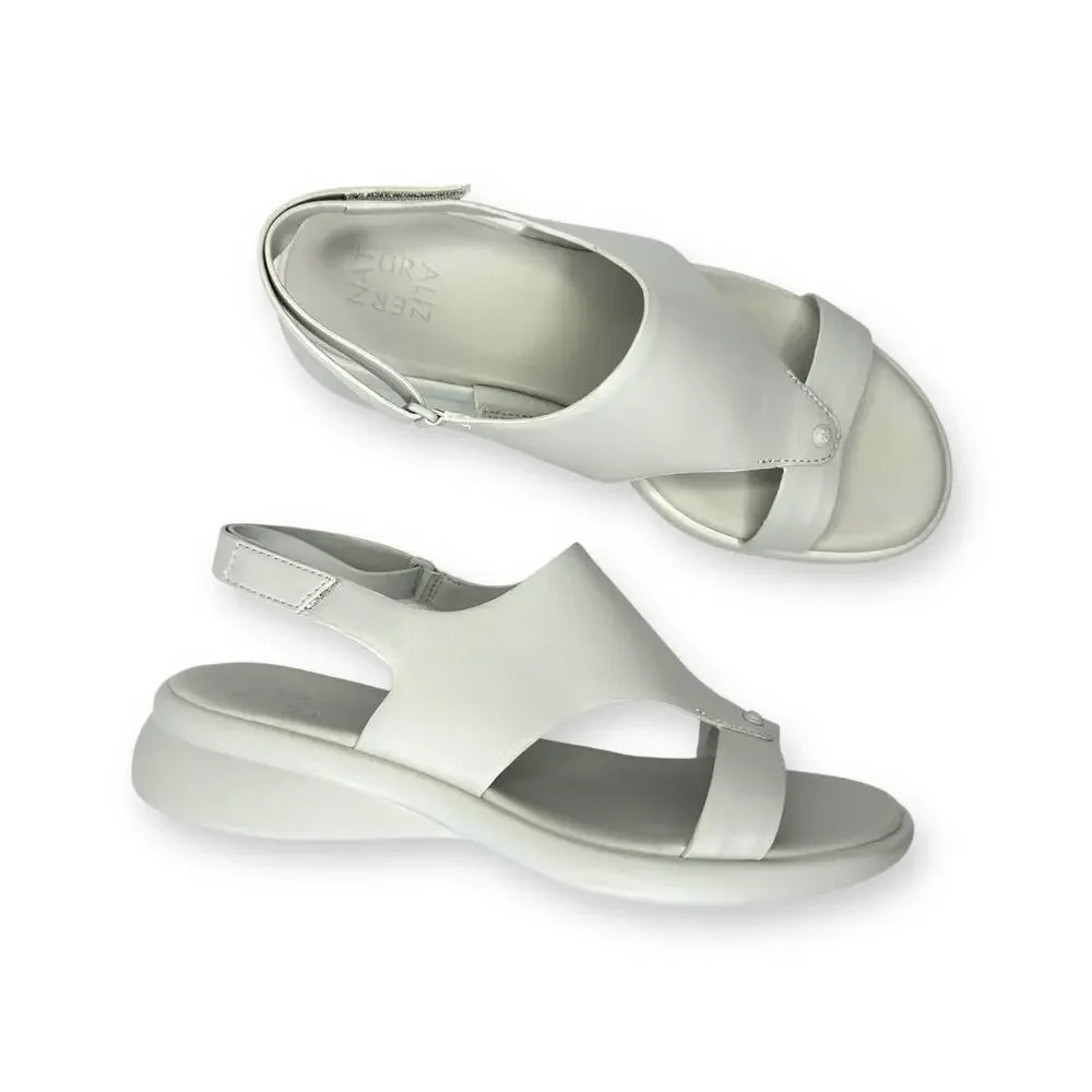Naturalizer New Women's Lillian Round Toe Slingback Sandals Size 8.5W Mist Grey